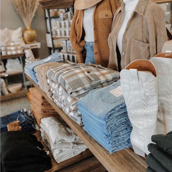 Gray Plaid Shacket - Picture 2 of 11